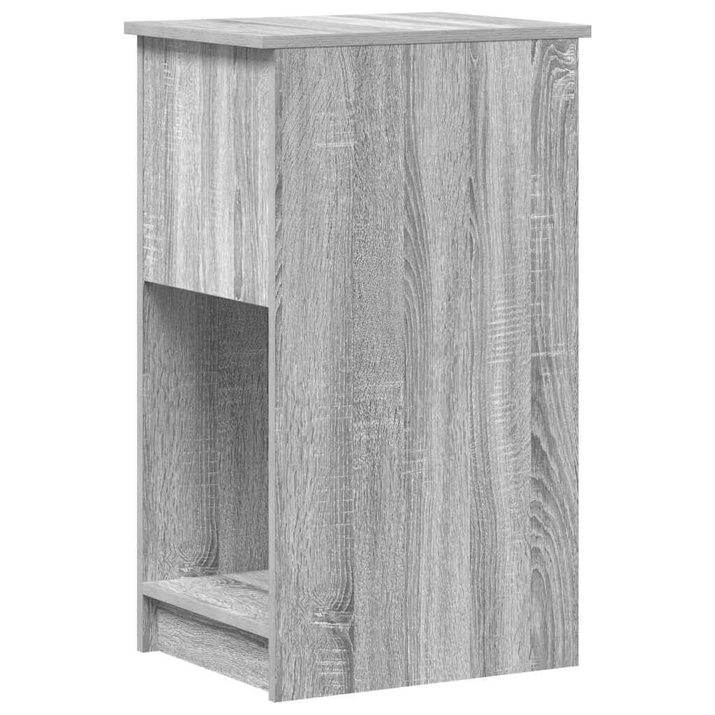 vidaXL Βάση πύργου υπολογιστή με συρτάρι Γκρι Sonoma 35x45x77 εκ.