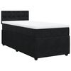 vidaXL Κρεβάτι Boxspring με Στρώμα Μαύρο 90x190 εκ. Βελούδινο