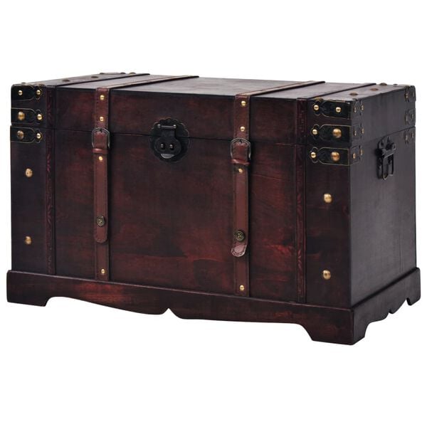 vidaXL Σεντούκι Θησαυρού Vintage Στιλ 66 x 38 x 40 εκ. Ξύλινο