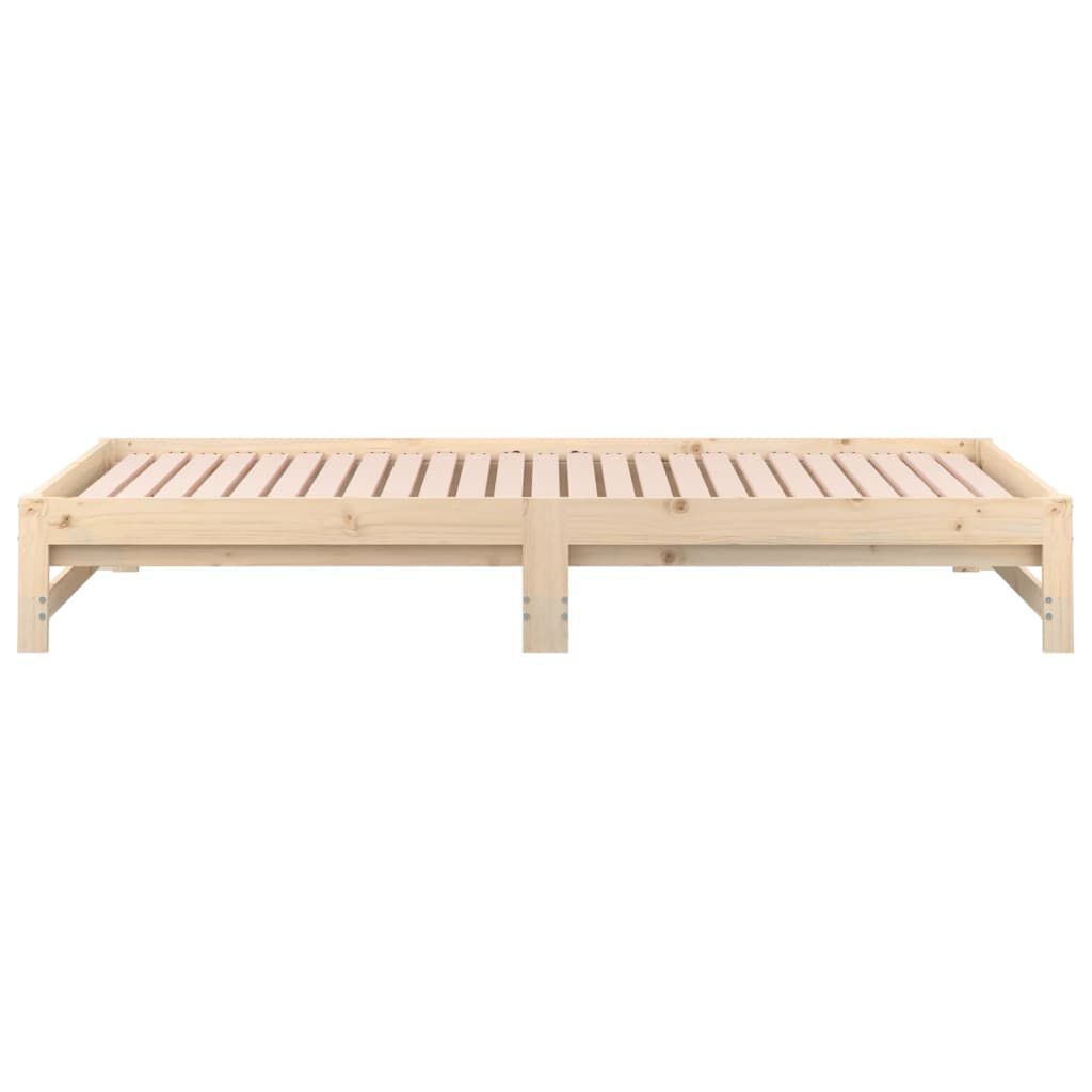 vidaXL Καναπές Κρεβάτι Συρόμενος 2x(90x200) εκ. από Μασίφ Ξύλο Πεύκου