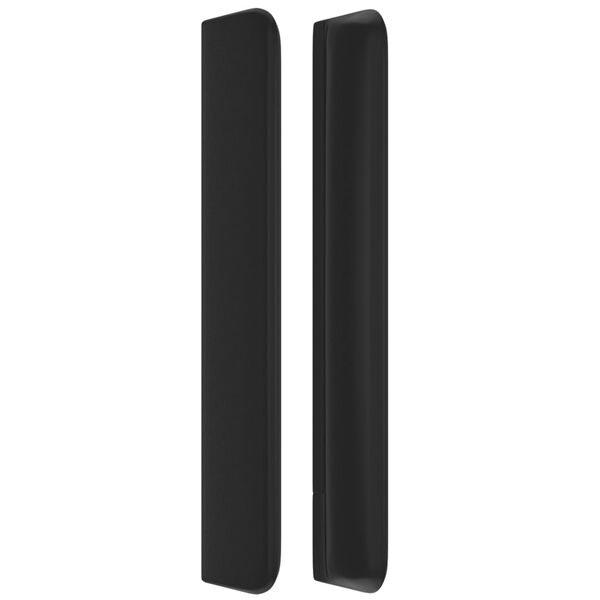 vidaXL Κεφαλάρι με Πτερύγια Μαύρο 83x16x118/128 εκ. Συνθετικό Δέρμα
