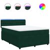 vidaXL &Kappa;&rho;&epsilon;&beta;ά&tau;&iota; Boxspring &mu;&epsilon; &Sigma;&tau;&rho;ώ&mu;&alpha; &Sigma;&kappa;&omicron;ύ&rho;&omicron; &Pi;&rho;ά&sigma;&iota;&nu;&omicron; 140x190&epsilon;&kappa;. &Beta;&epsilon;&lambda;&omicron;ύ&delta;&iota;&nu;&omicron;
