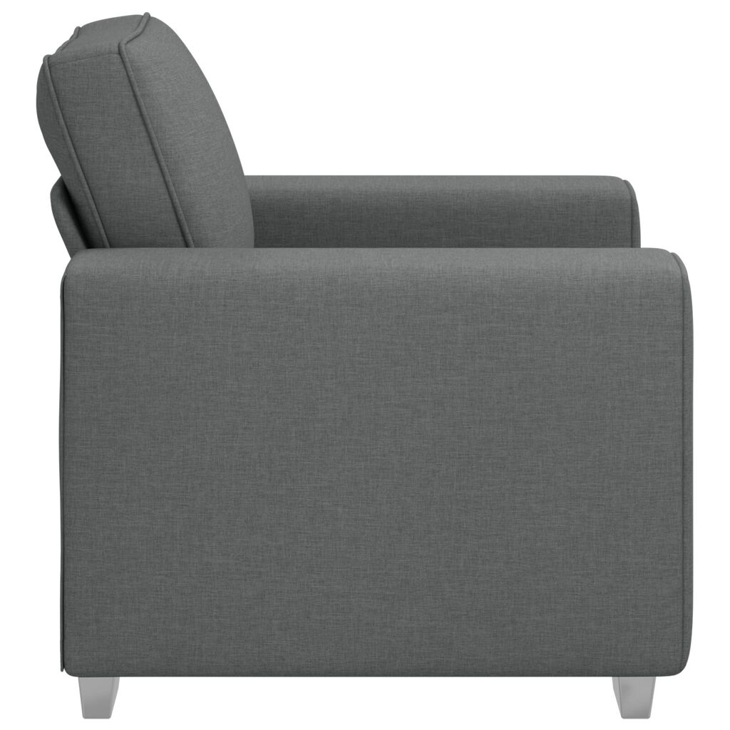 vidaXL Καναπές με μαξιλάρι Σκούρο γκρι 100 x 77 x 82 εκ ύφασμα