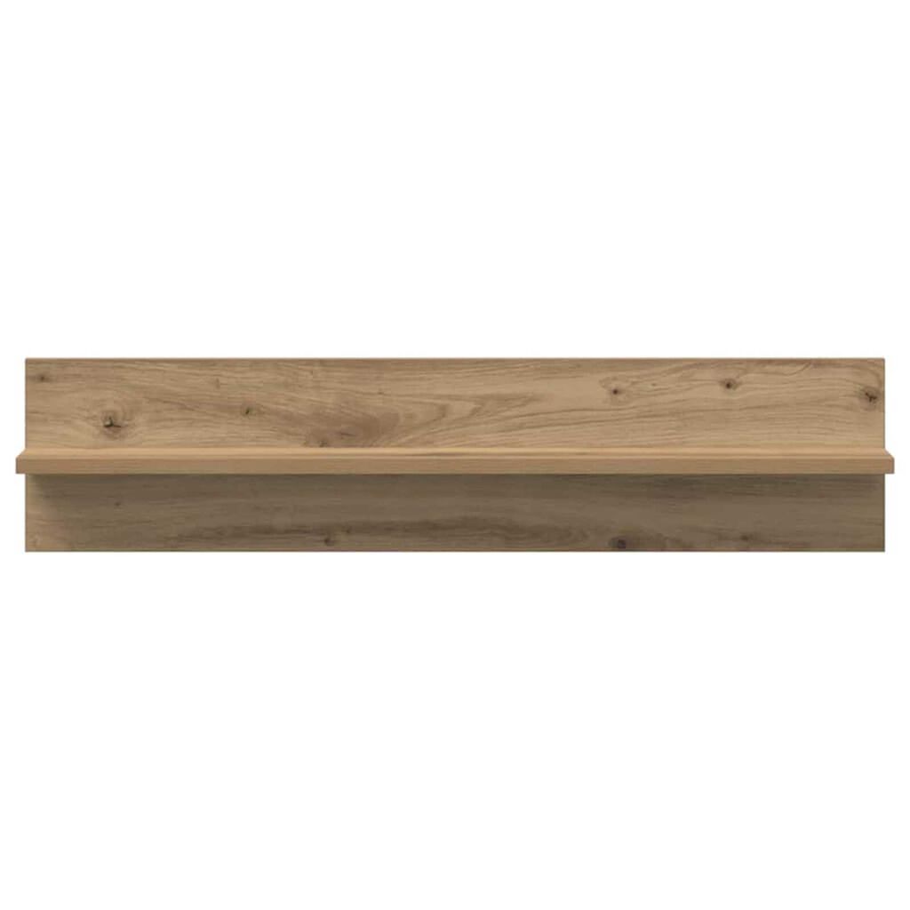 vidaXL Ράφια Τοίχου με ράφι 2 pcs artisan δρυς 80 x 11.5 x 18 εκ