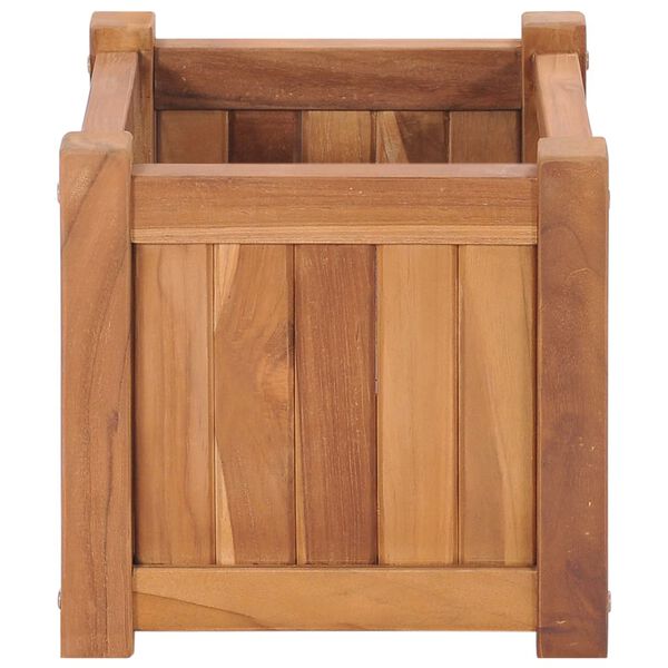 vidaXL Ζαρντινιέρα Υπερυψωμένη 30 x 30 x 30 εκ. από Μασίφ Ξύλο Teak