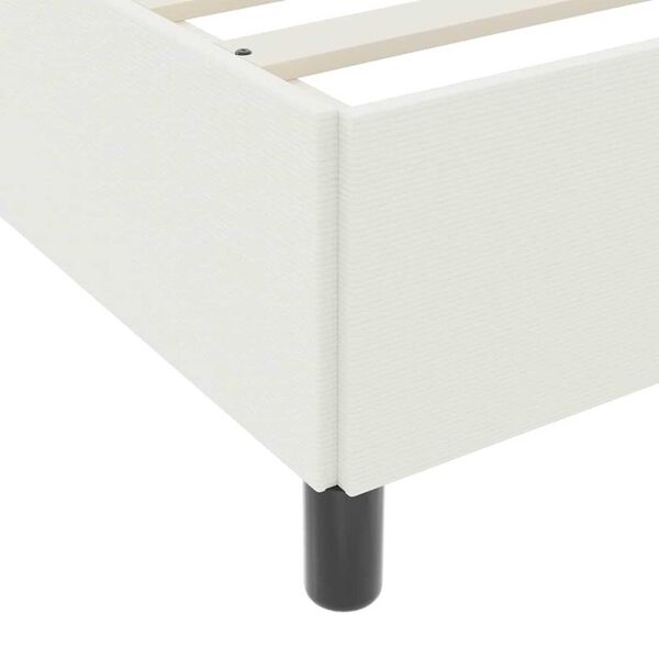 vidaXL Σκελετός Κρεβατιού Άλλο Κρεμ 180 x 200 cm Βελούδο