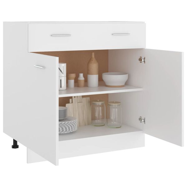vidaXL Ντουλάπι με Συρτάρι Lyon Λευκό 80x46x81,5 εκ. Επεξ. Ξύλο