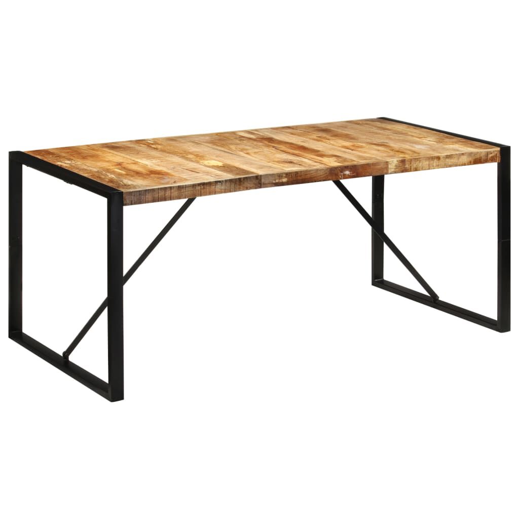 vidaXL Τραπεζαρία 175x90x76 εκ. από Μασίφ Ακατέργαστο Ξύλο Μάνγκο