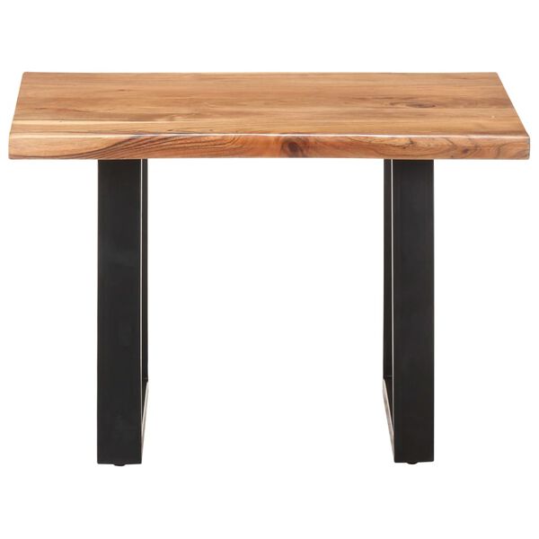 vidaXL Τραπεζάκι Σαλονιού Live Edge 60x60x40 εκ. Μασίφ Ξύλο Ακακίας