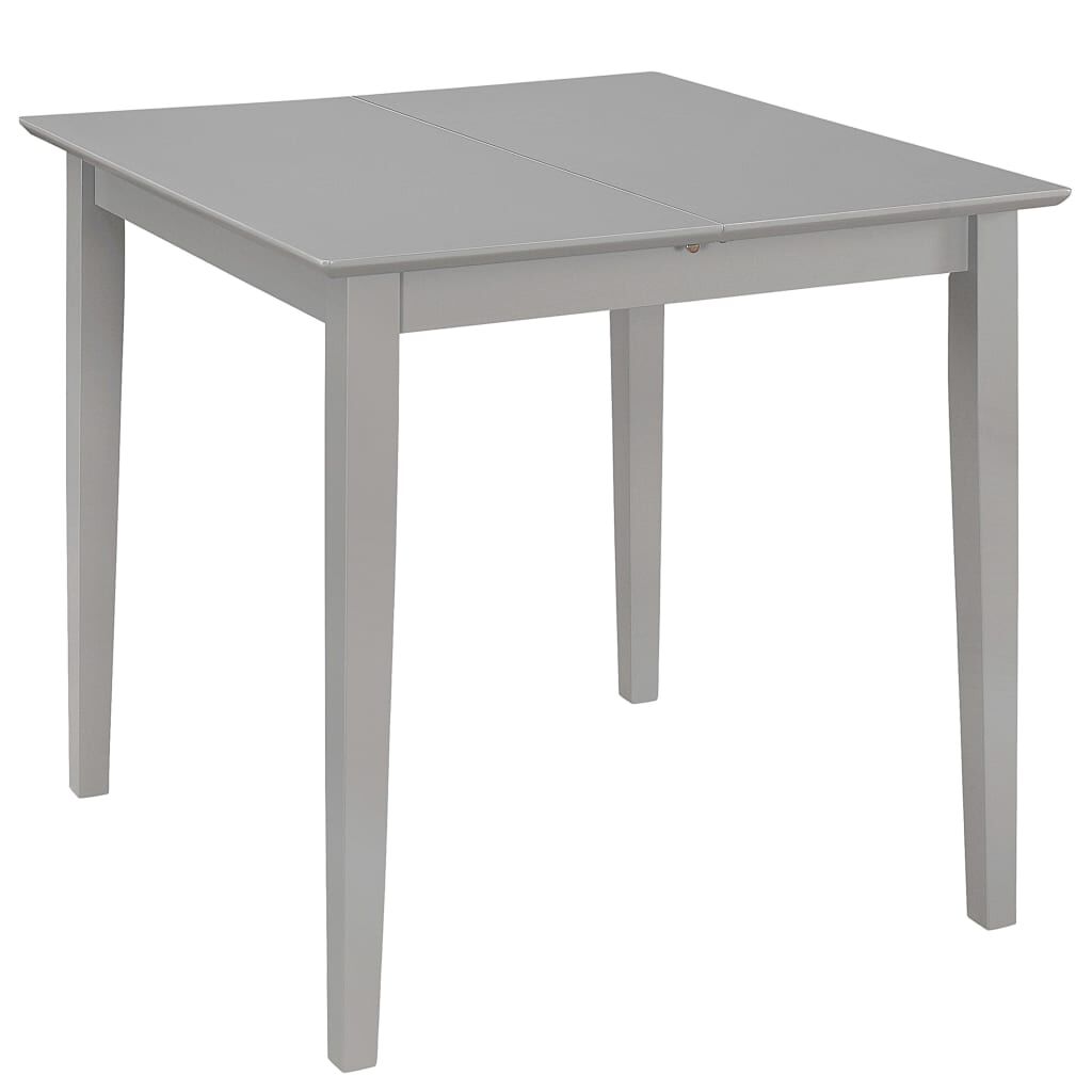 vidaXL Τραπεζαρία Επεκτεινόμενη Γκρι (80-120) x 80 x 74 εκ. από MDF