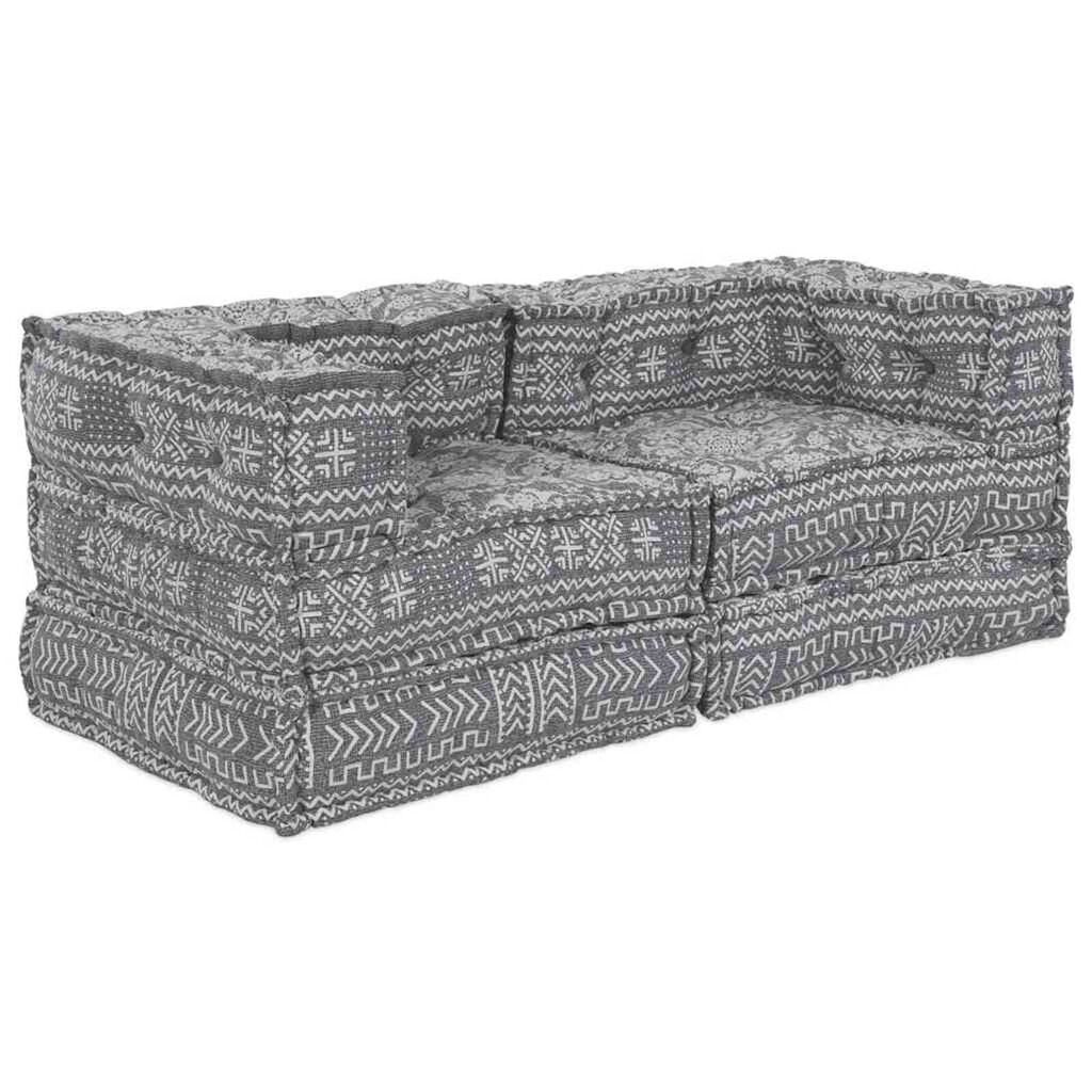 vidaXL Μαξιλάρι 2 pcs Ανοιχτό γκρι 70 x 70 x 54 εκ Πολυεστέρας