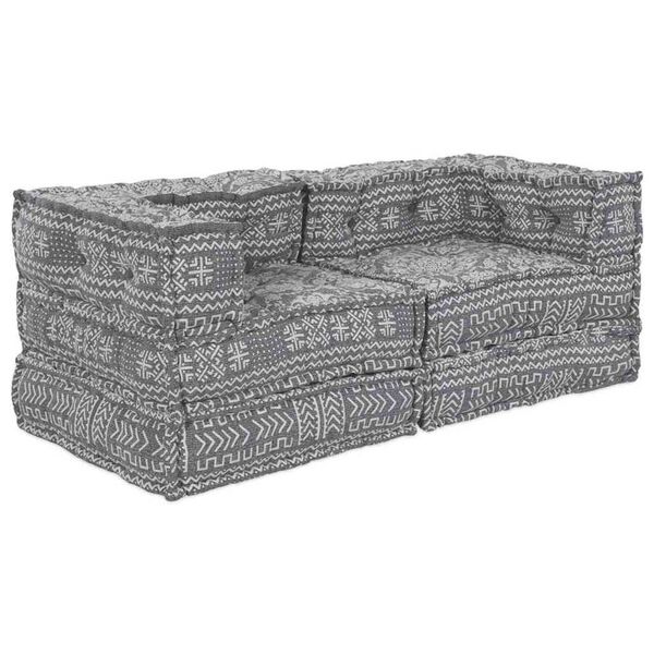 vidaXL Μαξιλάρι 2 pcs Ανοιχτό γκρι 70 x 70 x 54 εκ Πολυεστέρας