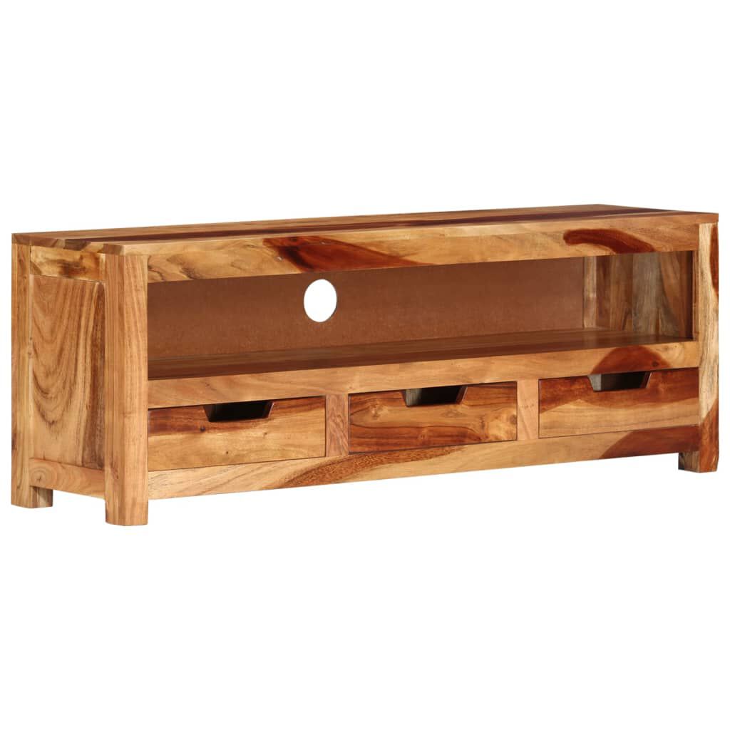 vidaXL Έπιπλο Τηλεόρασης 110 x 30 x 40 εκ. από Μασίφ Ξύλο Ακακίας