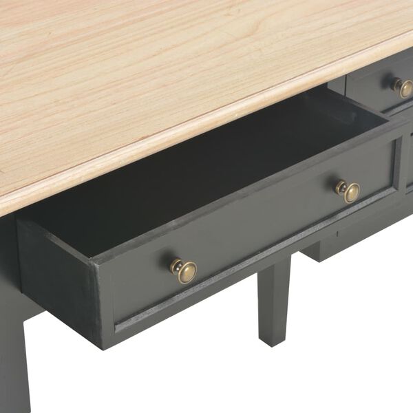 vidaXL Γραφείο Μαύρο 109,5 x 45 x 77,5 εκ. Ξύλινο