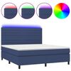 vidaXL &Kappa;&rho;&epsilon;&beta;ά&tau;&iota; Boxspring &mu;&epsilon; &Sigma;&tau;&rho;ώ&mu;&alpha; & LED &Mu;&pi;&lambda;&epsilon; 180x200 &epsilon;&kappa;. &Upsilon;&phi;&alpha;&sigma;&mu;ά&tau;&iota;&nu;&omicron;