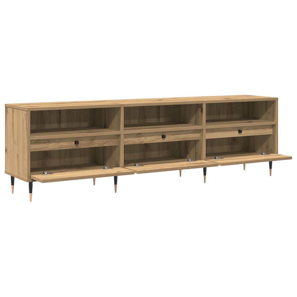vidaXL Κάγκελο Τηλεόρασης Ξύλο Καλλιτέχνη 150x30x44.5 εκ Επεξεργασμένο Ξύλο