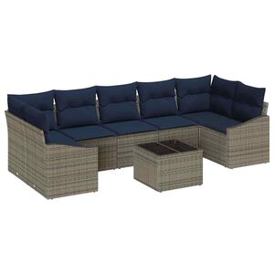 vidaXL &Sigma;&epsilon;&tau; &Kappa;&alpha;&nu;&alpha;&pi;έ &mu;&epsilon; &mu;&alpha;&xi;&iota;&lambda;ά&rho;&iota; 8 pcs &Gamma;&kappa;&rho;&iota; &kappa;&alpha;&iota; &Nu;&alpha;&upsilon;&tau;&iota;&kappa;ό &sigma;&upsilon;&nu;&theta;&epsilon;&tau;&iota;&kappa;ό &rho;&alpha;&tau;ά&nu;