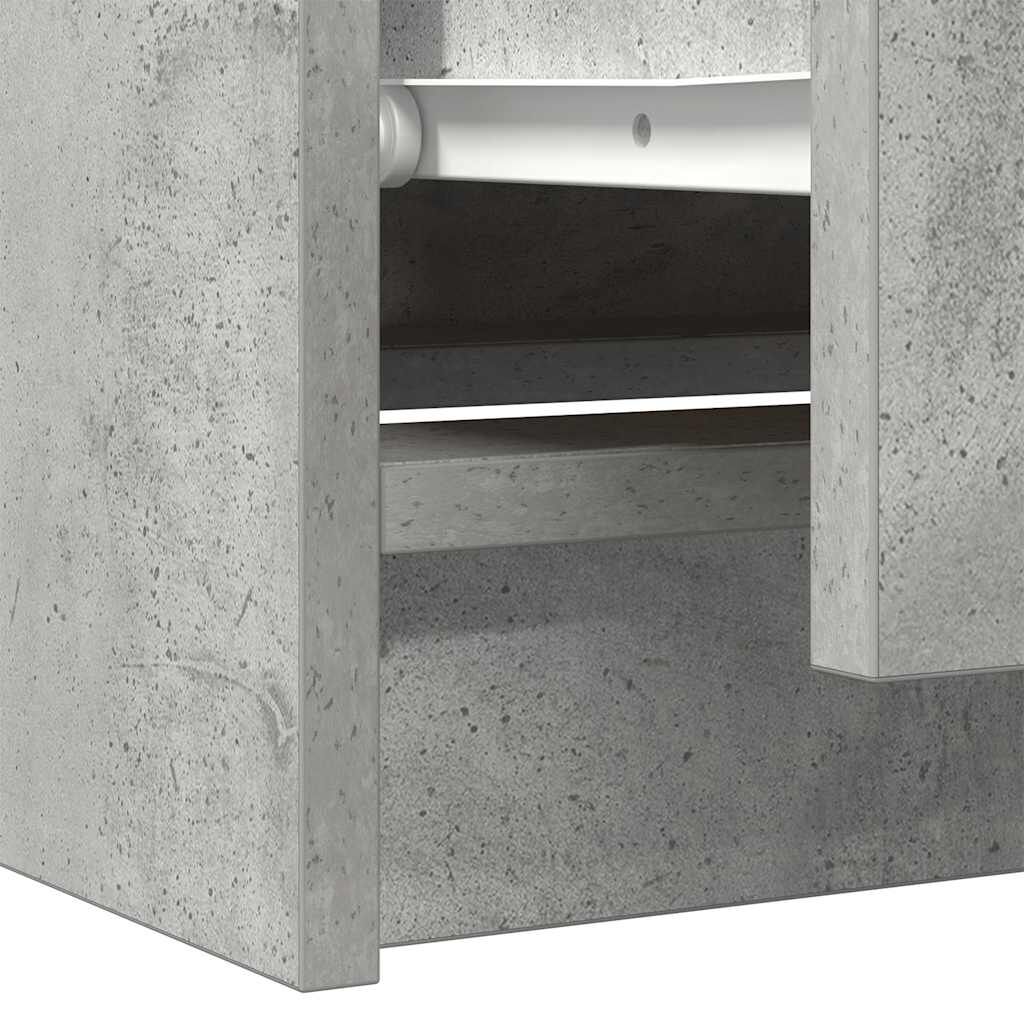 vidaXL Έπιπλο Τηλεόρασης Γκρι Σκυροδέματος 60x35x54 εκ. Επεξεργ. Ξύλο