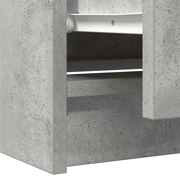 vidaXL Έπιπλο Τηλεόρασης Γκρι Σκυροδέματος 60x35x54 εκ. Επεξεργ. Ξύλο