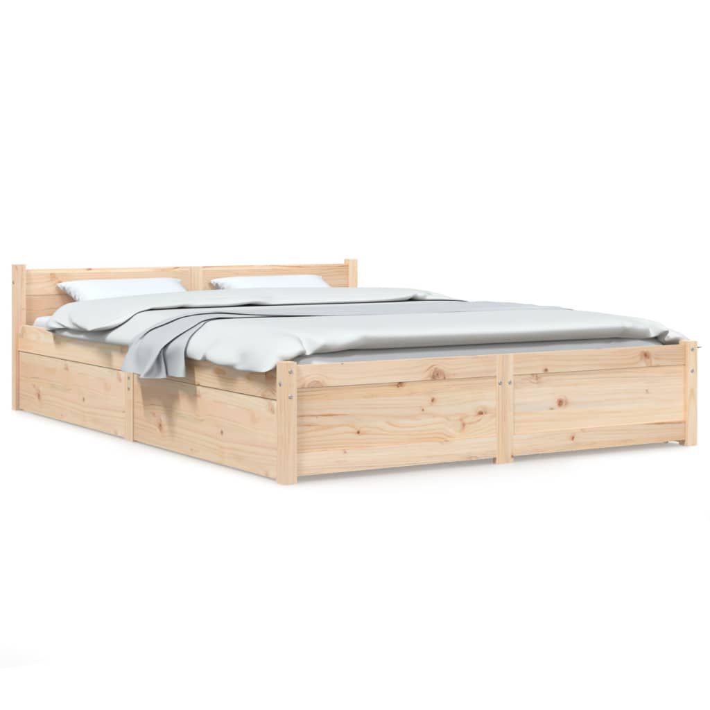 vidaXL Πλαίσιο Κρεβατιού με Συρτάρια 120 x 200 εκ.