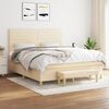 vidaXL &Kappa;&rho;&epsilon;&beta;ά&tau;&iota; Boxspring &mu;&epsilon; &Sigma;&tau;&rho;ώ&mu;&alpha; &Kappa;&rho;&epsilon;&mu; 180x200 &epsilon;&kappa;. &Upsilon;&phi;&alpha;&sigma;&mu;ά&tau;&iota;&nu;&omicron;