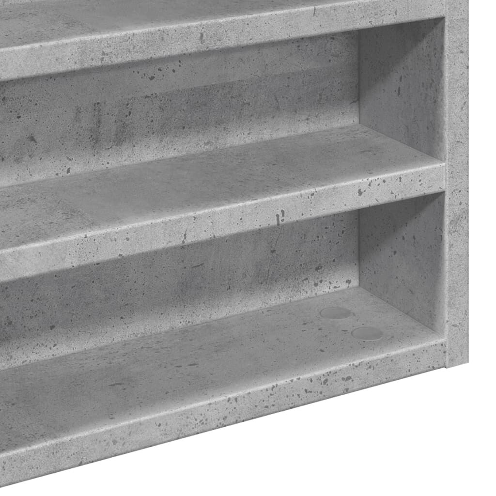 vidaXL Βιτρίνα Γκρι Σκυροδέματος 60x8,5x58 εκ. από Επεξεργασμένο Ξύλο