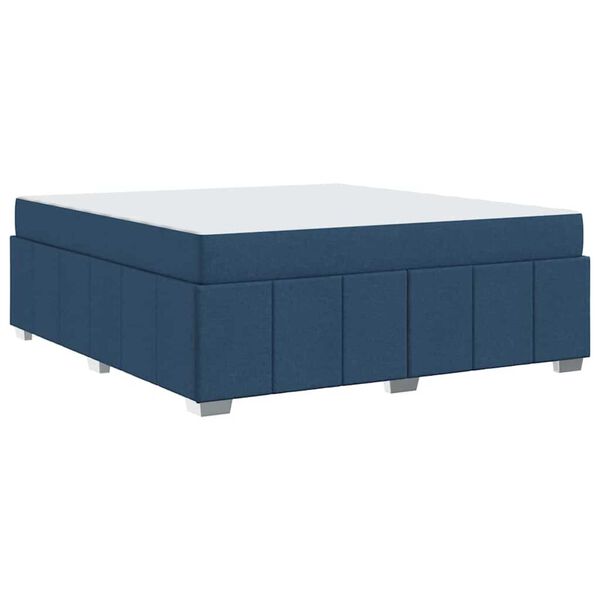 vidaXL Σκελετός Κρεβατιού Μπλε 180 x 200 cm ύφασμα