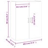 vidaXL Ντουλάπι Επιτοίχιο Sonoma Δρυς 69,5 x 34 x 90 εκ.