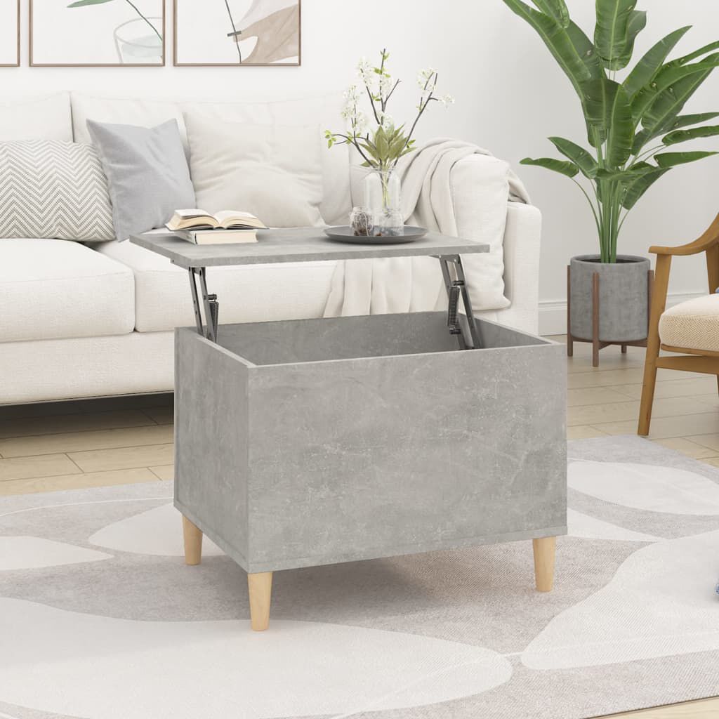 vidaXL Τραπεζάκι Σαλονιού Γκρι Σκυρ. 60x44,5x45 εκ. Επεξεργ. Ξύλο