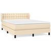vidaXL &Kappa;&rho;&epsilon;&beta;ά&tau;&iota; Boxspring &mu;&epsilon; &Sigma;&tau;&rho;ώ&mu;&alpha; &Kappa;&rho;&epsilon;&mu; 140x190 &epsilon;&kappa;. &Upsilon;&phi;&alpha;&sigma;&mu;ά&tau;&iota;&nu;&omicron;