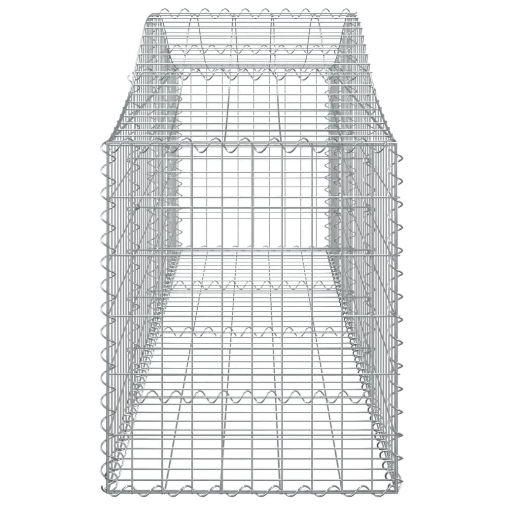 vidaXL Συρματοκιβώτια Τοξωτά 20 τεμ. 200x50x60/80 εκ. Γαλβαν. Ατσάλι