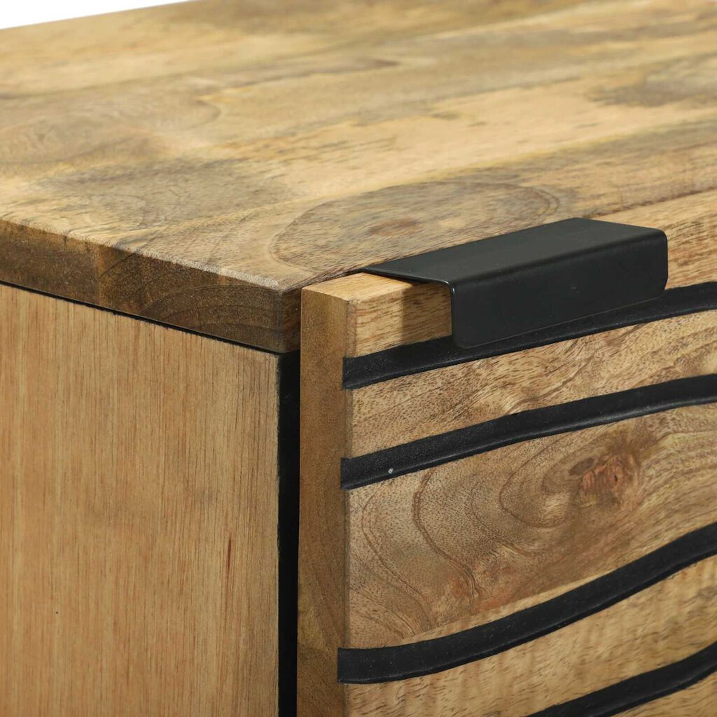 vidaXL Highboard 40x33.5x110 εκ. Μασίφ Ξύλο Μάνγκο