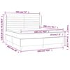 vidaXL &Kappa;&rho;&epsilon;&beta;ά&tau;&iota; Boxspring &mu;&epsilon; &Sigma;&tau;&rho;ώ&mu;&alpha; &Sigma;&kappa;&omicron;ύ&rho;&omicron; &Mu;&pi;&lambda;&epsilon; 180x200 &epsilon;&kappa;. &Beta;&epsilon;&lambda;&omicron;ύ&delta;&iota;&nu;&omicron;