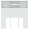 vidaXL Κεφαλάρι Με Αποθηκευτικό Χώρο Λευκό 100x19x103,5 εκ.
