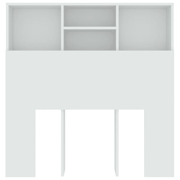 vidaXL Κεφαλάρι Με Αποθηκευτικό Χώρο Λευκό 100x19x103,5 εκ.