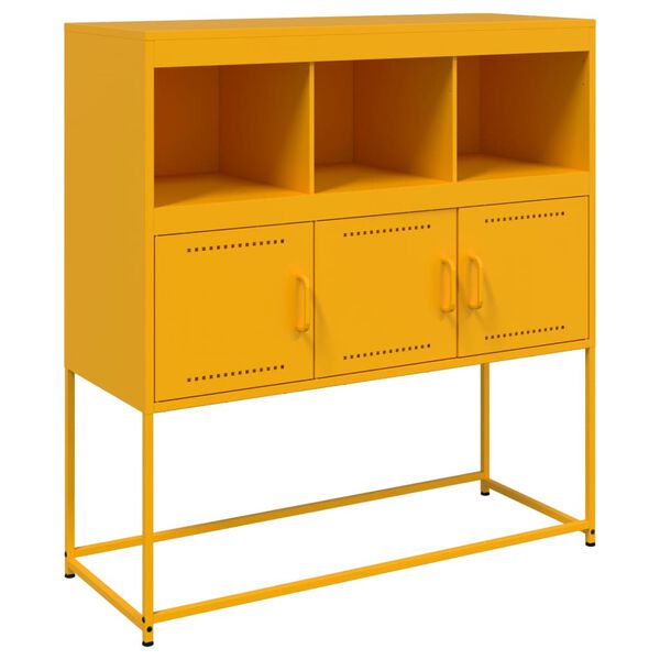vidaXL Ντουλάπι Μουσταρδί 100,5x39x107 εκ. από Ατσάλι