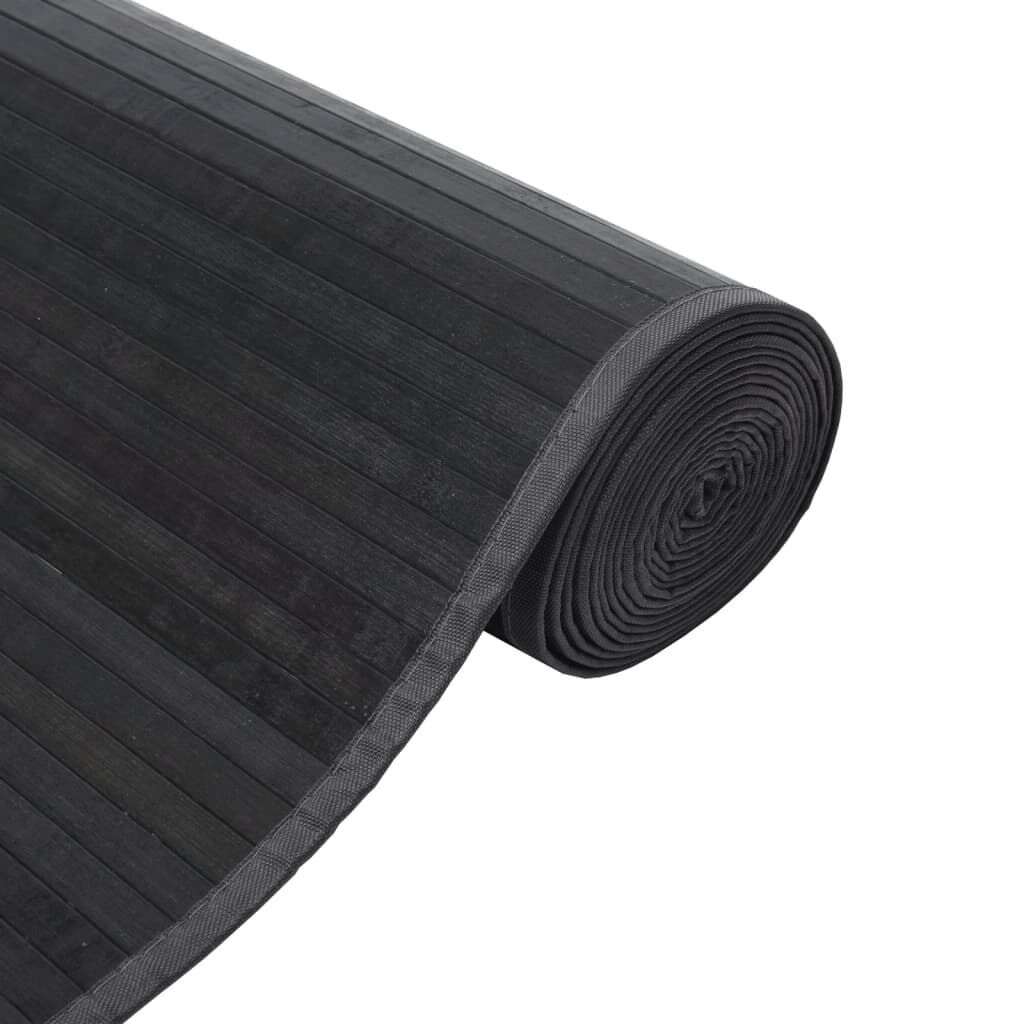 vidaXL Χαλί Ορθογώνιο Γκρι 60 x 1000 εκ. Μπαμπού