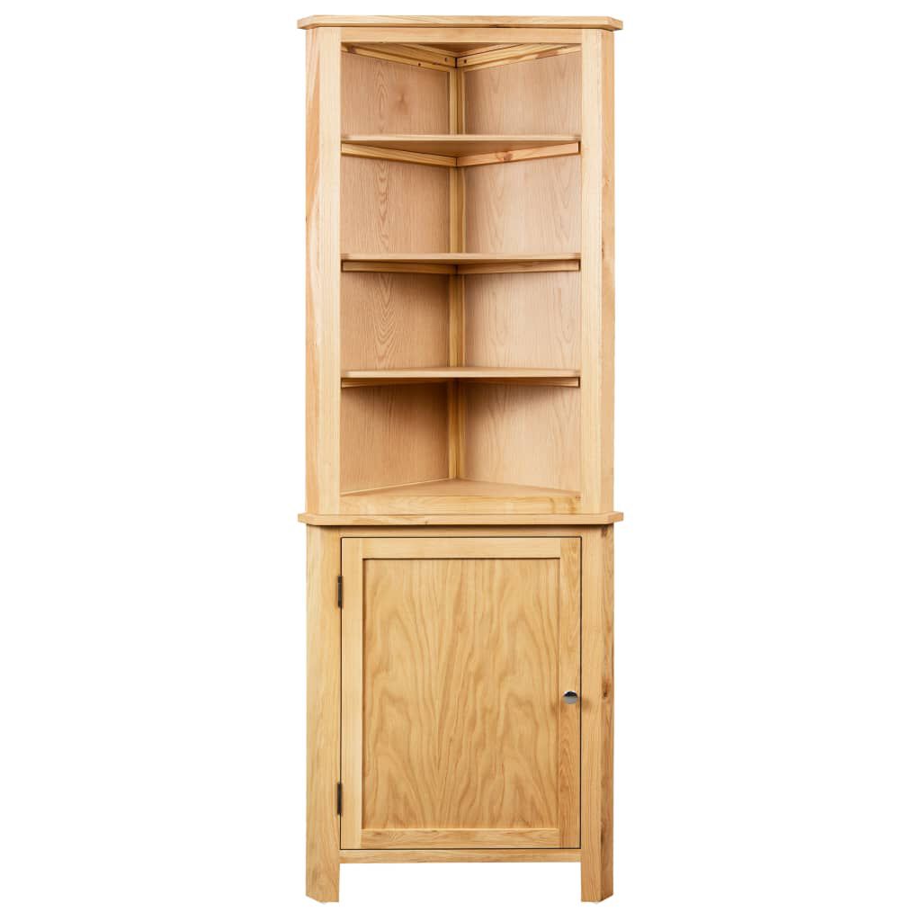 vidaXL Έπιπλο/Ντουλάπι Γωνιακό 59 x 36 x 180 εκ. από Μασίφ Ξύλο Δρυός