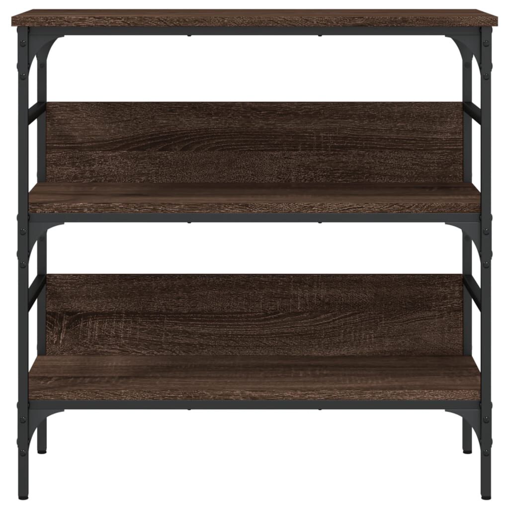 vidaXL Τραπέζι Κονσόλα Καφέ Δρυς 75x32x75 εκ. Επεξεργασμένο Ξύλο