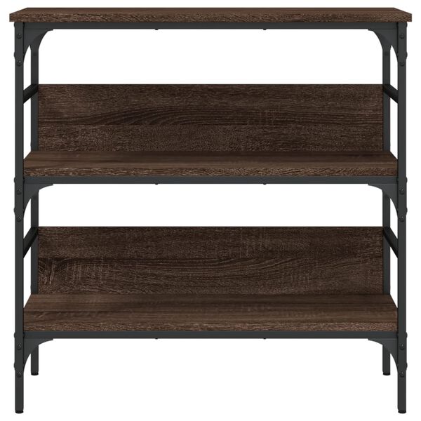 vidaXL Τραπέζι Κονσόλα Καφέ Δρυς 75x32x75 εκ. Επεξεργασμένο Ξύλο