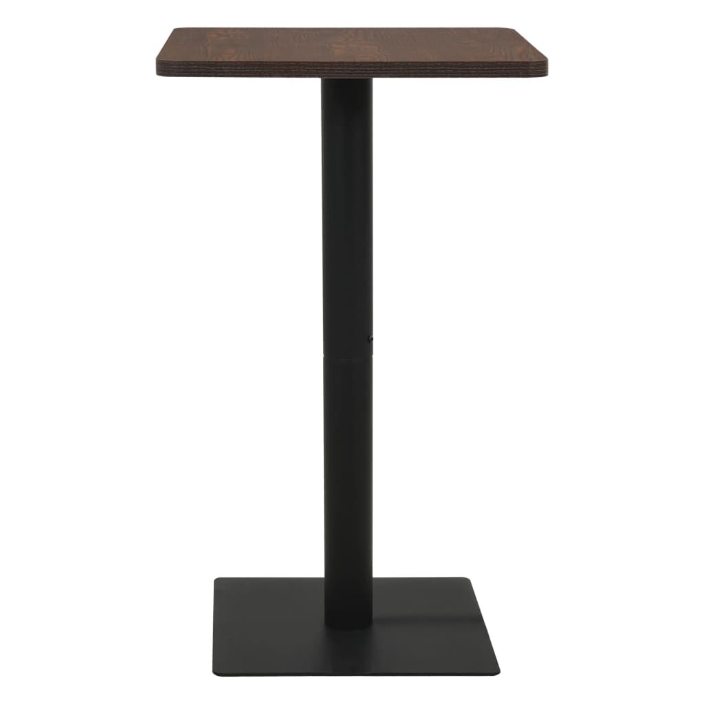 vidaXL Τραπέζι Bistro Σκούρο Σταχτί 70 x 70 x 107 εκ.