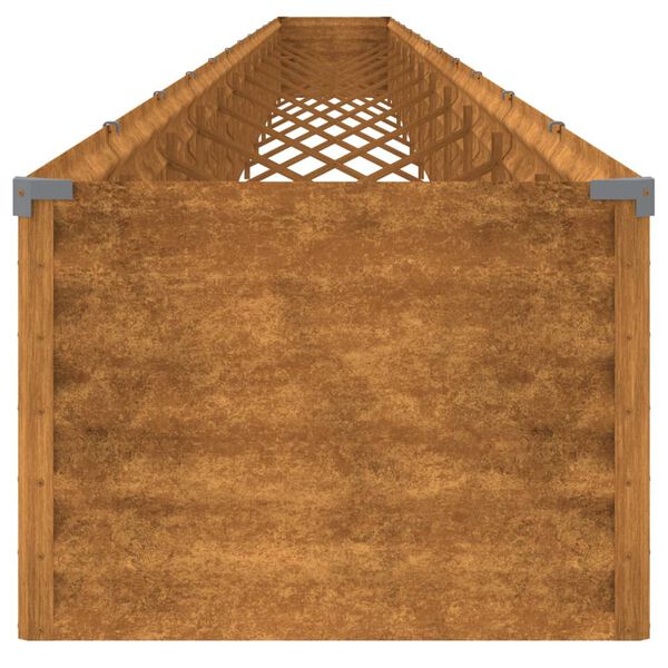 vidaXL Ζαρντινιέρα 1152 x 50 x 36 εκ. από Ατσάλι Σκληρυθέν στον Αέρα