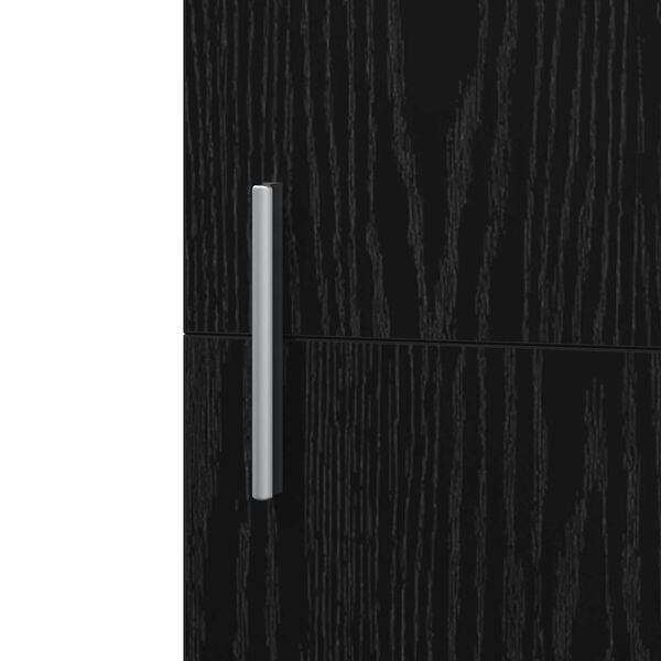 vidaXL Υψηλό Ντουλάπι Μαύρης Βελανιδιάς 45x42.5x185 εκ Επεξεργασμένο Ξύλο
