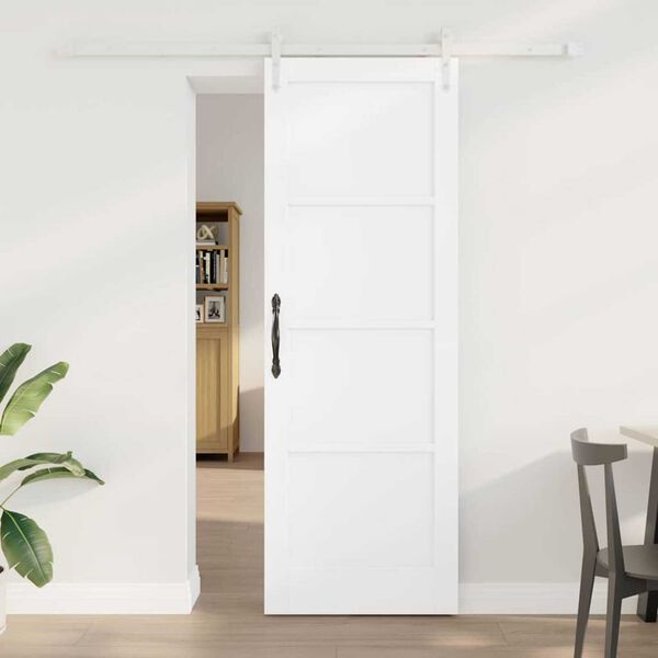 vidaXL Συρόμενη Πόρτα Λευκό 73.5 x 211 εκ
