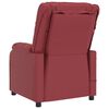 vidaXL Πολυθρόνα Μασάζ Μπορντό από Συνθετικό Δέρμα