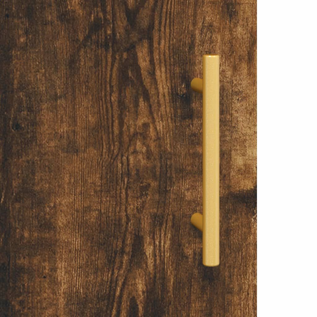 vidaXL Ντουλάπι Τοίχου Καπνιστή Δρυς 34,5 x 34 x 90 εκ. Επεξεργ. Ξύλο