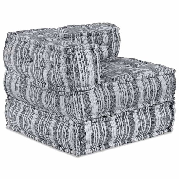 vidaXL Πουφ 2 pcs Γκρι 70 x 70 x 54 εκ ύφασμα