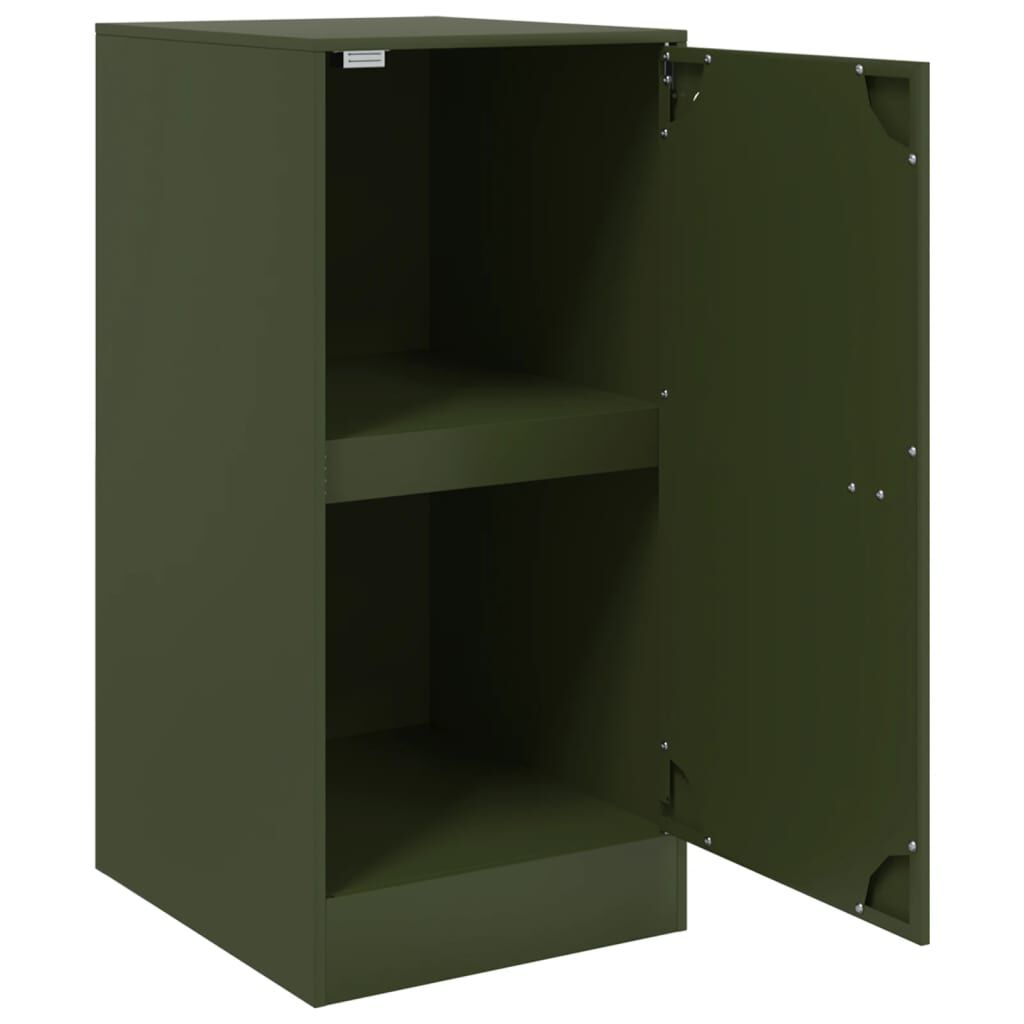 vidaXL Ντουλάπι Πράσινο Λαδί 34,5 x 39 x 73 εκ. από Ατσάλι
