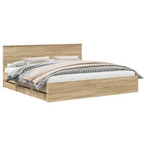 vidaXL &Sigma;&kappa;&epsilon;&lambda;&epsilon;&tau;ό&sigmaf; &Kappa;&rho;&epsilon;&beta;&alpha;&tau;&iota;&omicron;ύ &Delta;&rho;ύ&sigmaf; Sonoma 200 x 200 cm &Mu;&eta;&chi;&alpha;&nu;ή&mu;&alpha;&tau;&omicron;&sigmaf; &Xi;ύ&lambda;&omicron;