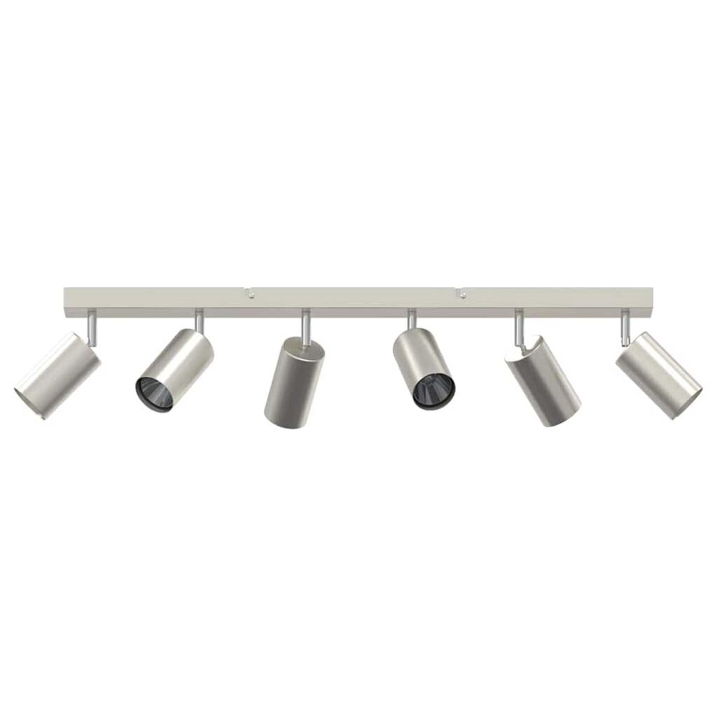 vidaXL Σποτ οροφής Βουρτσισμένο νικέλιο 73 x 5.5 x 16.5 εκ Ατσάλι